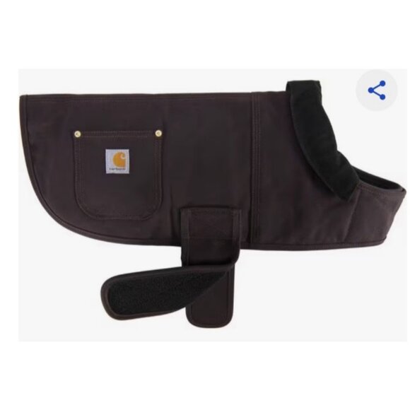 Carhartt Chore Insulated Dog Coat Size Medium Black NWOT Pockets Quilted - Picture 1 of 9